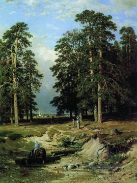 heiliger Bach in der Nähe von yelabuga 1886 klassische Landschaft Ivan Ivanovich Bäume Ölgemälde